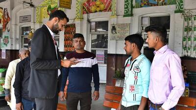 Ambala TC Simaranjit Singh Walia collected  ₹1.56 crore as fine from ticketless passengers in the 2021-22 financial year. (HT File)