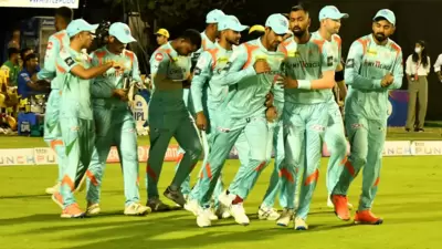 LSG players during the game against CSK. (IPL) LSG players during the game against CSK. (IPL)