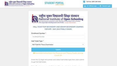 NIOS class 10 and 12 examinations from tomorrow, download admit card here