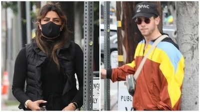 Priyanka Chopra and Nick Jonas step out for lunch date in LA in trendy street-style looks: See pics inside (Instagram/@jerryxmimi) Priyanka Chopra and Nick Jonas step out for lunch date in LA in trendy street-style looks: See pics inside (Instagram/@jerryxmimi)