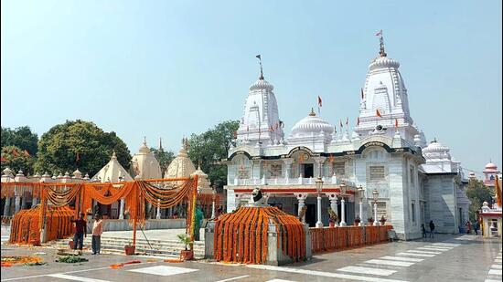 The Gorakhnath temple in Gorakhpur district is part of Gorakhnath Math, whose head priest is UP chief minister Yogi Adityanath. (ANI PHOTO.)