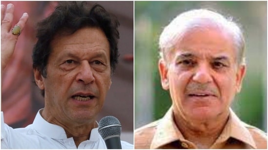 Pakistan prime minister Imran Khan and Leader of Opposition Shehbaz Sharif,&nbsp;