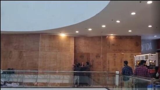 Elante Mall officials said they were looking to take legal recourse against a prior FIR lodged over a lease dispute. (HT File)