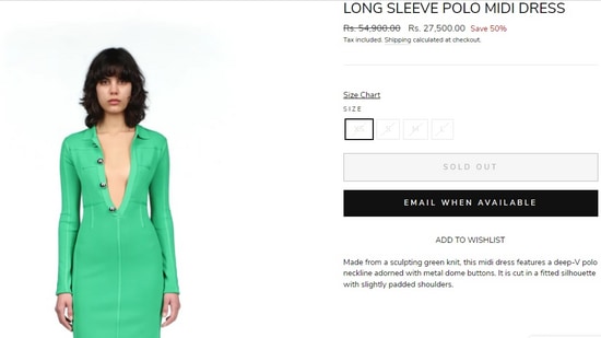 The price of Pooja Hegde's dress.&nbsp;