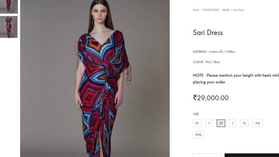 Cost of Sobhita Dhulipala's dress price.&nbsp;