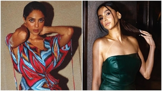 Sobhita Dhulipala in multi-coloured sari dress worth <span class='webrupee'>₹</span>29k makes Internet swoon, Shibani Dandekar says 'Hot'