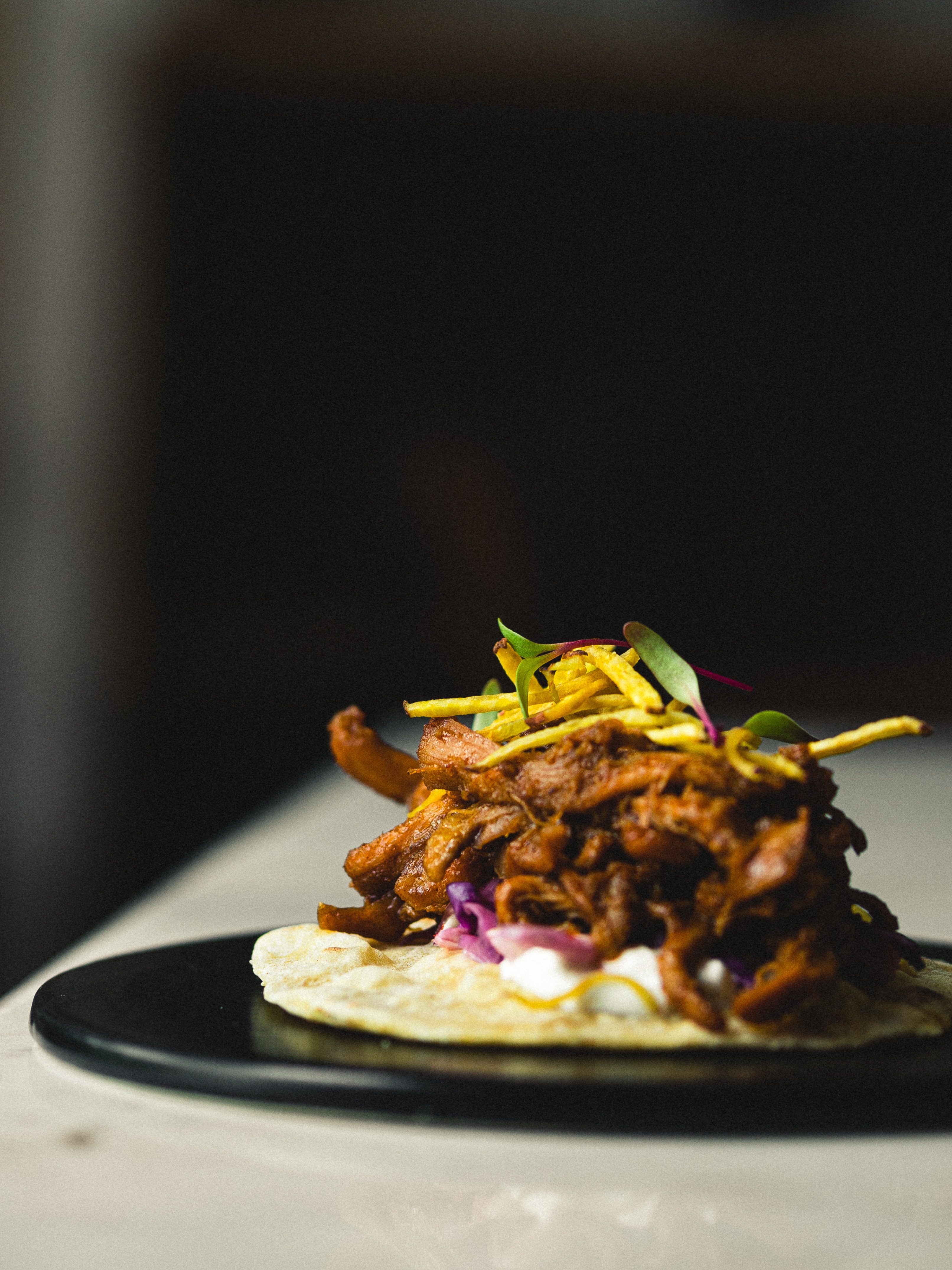 Pulled Jackfruit Taco at Altogether Experimental Pulled Jackfruit Taco at Altogether Experimental