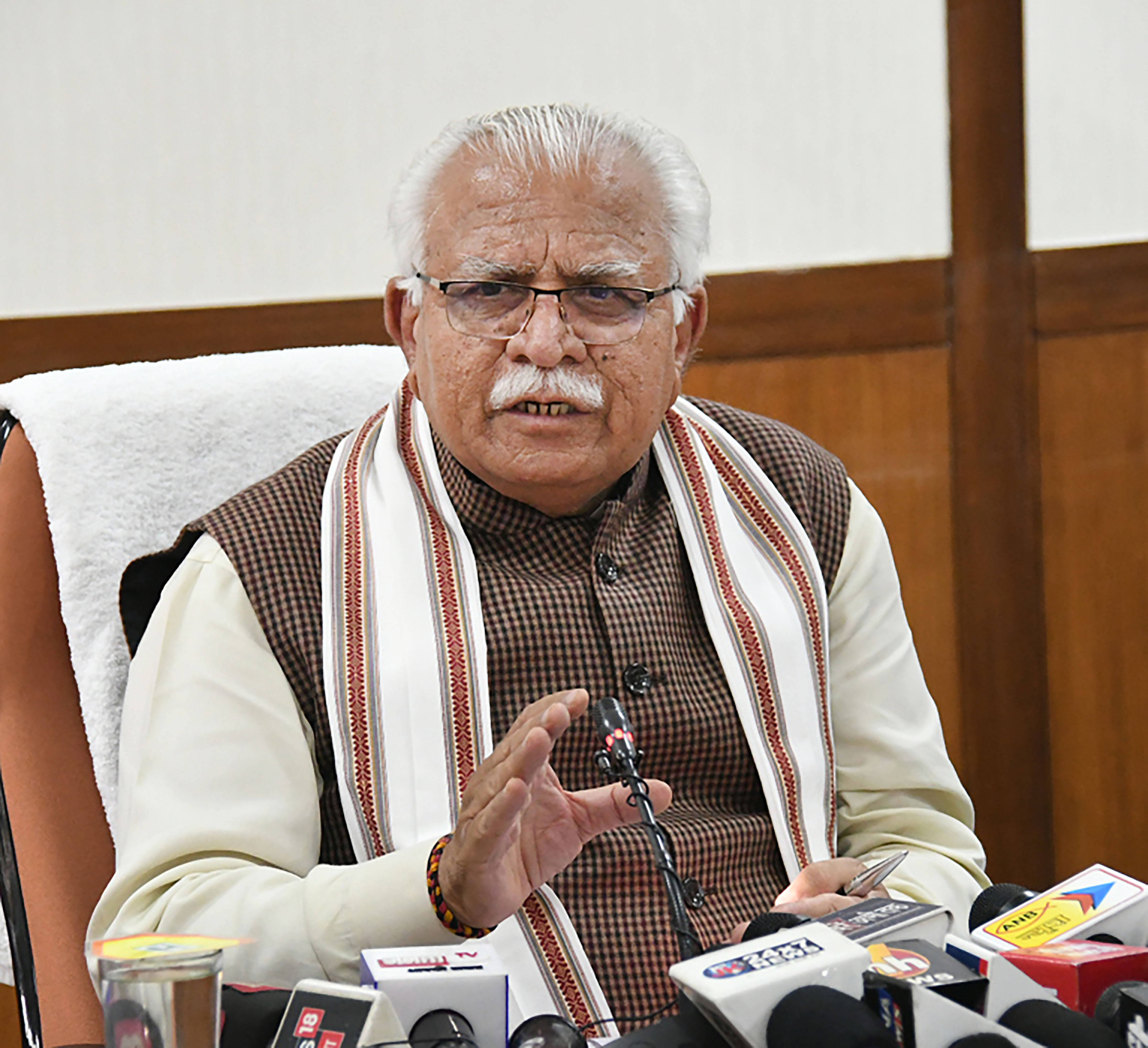 Haryana chief minister Manohar Lal Khattar. (HT_PRINT)