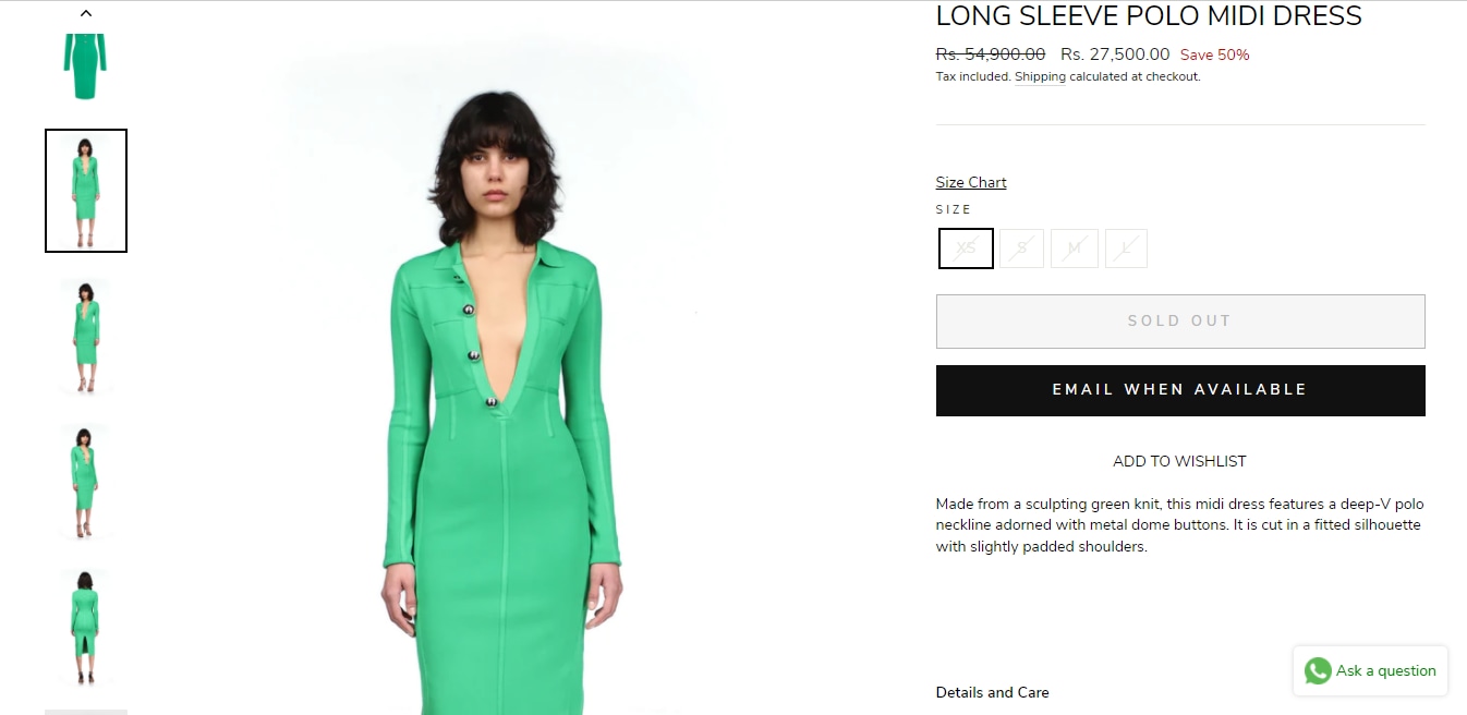 The price of Pooja Hegde's dress.&nbsp;