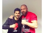 Varun Dhawan with Triple H.
