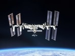 The International Space Station (ISS) photographed by Expedition 56 crew members from a Soyuz spacecraft after undocking in 2018.(Reuters file photo)