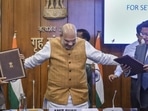 Assam chief minister Himanta Biswa Sarma and his Meghalaya counterpart, Conrad Sangma signed an agreement in the presence of Union home minister Amit Shah to resolve a five-decade-old border dispute between them. Assam chief minister Himanta Biswa Sarma and his Meghalaya counterpart, Conrad Sangma signed an agreement in the presence of Union home minister Amit Shah to resolve a five-decade-old border dispute between them. 