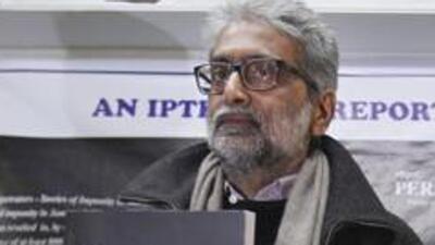 The bench was hearing an application filed by Navlakha, seeking orders to place him under house arrest (AP) The bench was hearing an application filed by Navlakha, seeking orders to place him under house arrest (AP)
