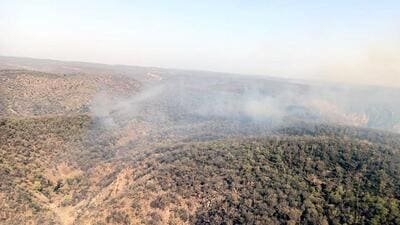 India Air Force earlier deployed two helicopters to douse a fire at the reserve. (ANI)