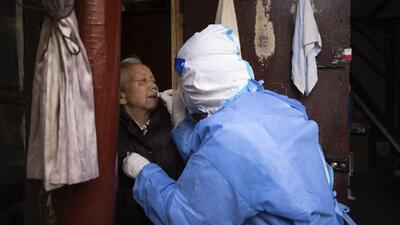 On Sunday, China recorded over 13,000 Covid-19 cases for the second consecutive day. (AP) On Sunday, China recorded over 13,000 Covid-19 cases for the second consecutive day. (AP)