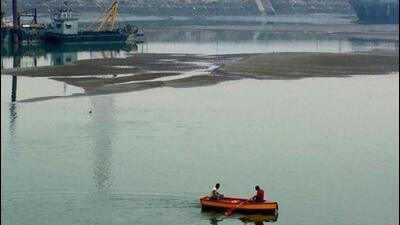 On Monday, the water level in Bhakhra reservoir was 1,570 ft, 36 ft higher than the level at the same time last year1,534 ft. (HT Photo) On Monday, the water level in Bhakhra reservoir was 1,570 ft, 36 ft higher than the level at the same time last year1,534 ft. (HT Photo)