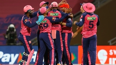 Rajasthan Royals players celebrate their win over Mumbai Indians (Indian Premier League Twitter) Rajasthan Royals players celebrate their win over Mumbai Indians (Indian Premier League Twitter)