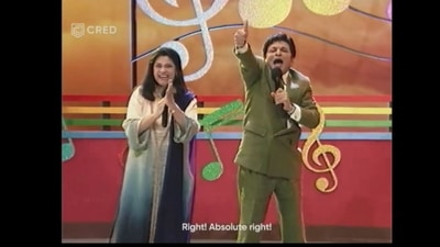 A screengrab of the video of the ad featuring Annu Kapoor and Renuka Shahane.&nbsp; (@CRED_club/Twitter )
