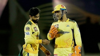 Jadeja was announced as the new captain a day before the start of the season. (PTI) Jadeja was announced as the new captain a day before the start of the season. (PTI)