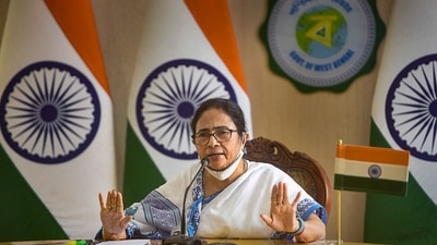 WB CM Mamata Banerjee during a press conference in Kolkata.&nbsp; (PTI)