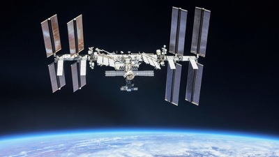 The International Space Station (ISS) photographed by Expedition 56 crew members from a Soyuz spacecraft after undocking in 2018. (Reuters file photo)
