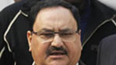 BJP state president Suresh Kashyap said party national president Jagat Prakash Nadda will reach Himachal’s capital on April 9 and will visit his home district Bilaspur on April 10. He will return to Delhi the next day. (HT File Photo)