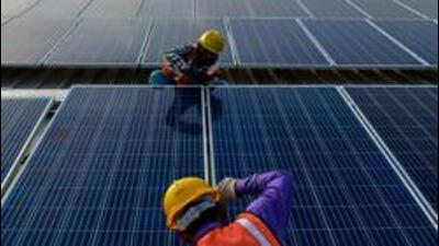The 2,762MW solar power target by 2022 was set under the National Solar Mission in June 2015. (Picture for representation only/AFP)