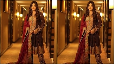 On Sunday, the Instagram account of Miss Universe posted pictures of Harnaaz standing in a garden dressed in the ethnic ensemble. The photos showed the 22-year-old star smiling brightly. They captioned the post, "And just like that, homecoming is a wrap." On Sunday, the Instagram account of Miss Universe posted pictures of Harnaaz standing in a garden dressed in the ethnic ensemble. The photos showed the 22-year-old star smiling brightly. They captioned the post, "And just like that, homecoming is a wrap."