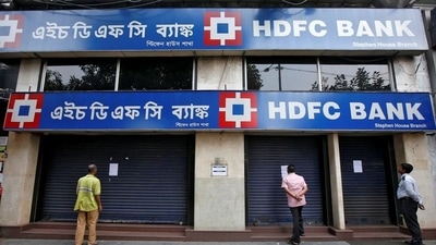 Sensex skyrocketed 1,472.33 points or a whopping 2.46 per cent to 60,736.08 points at around 10.30 am, driven by HDFC twins. (Reuters)