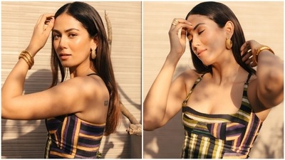 Mira Rajput shows off minimal make-up look in striped dress for beautiful sunkissed pics: Check it out here Mira Rajput shows off minimal make-up look in striped dress for beautiful sunkissed pics: Check it out here