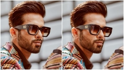 In tinted shades from R Kumar Opticians, Shahid aced the look to perfection. (Instagram/@shahidkapoor)