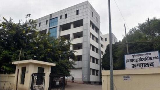 State’s first dedicated Covid-19 hospital, Naidu infection control hospital, currently has only one Covid-19 patient admitted. (HT FILE PHOTO)