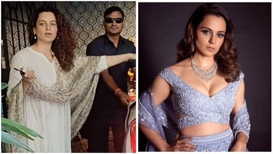 Kangana Ranaut snaps at paparazzi waiting at her home: 'Har roz aaoge kya, band karo'. Watch | Bollywood - Hindustan Times