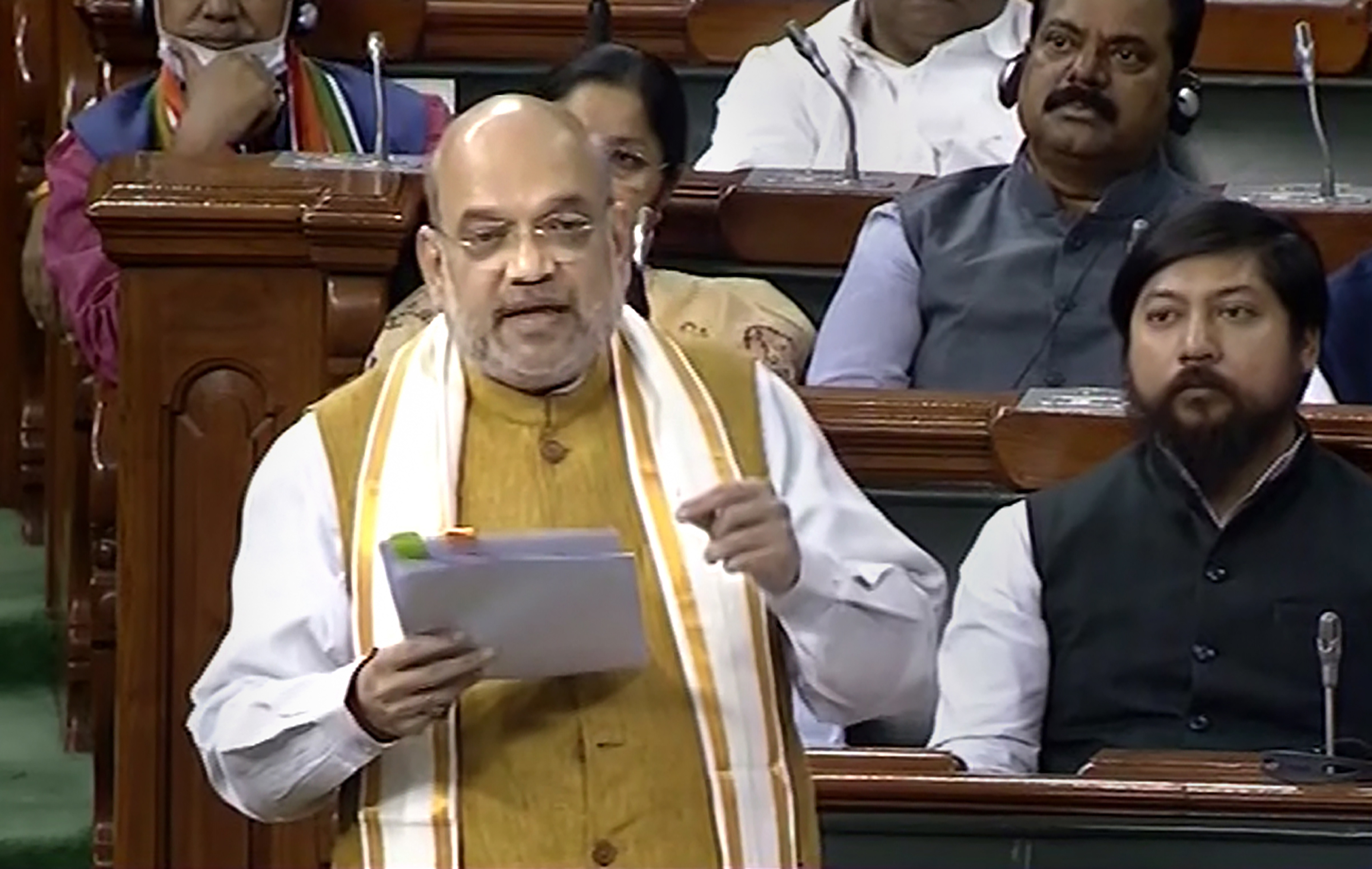 Union home minister Amit Shah said the data will be stored on a centrally located “protected platform” maintained by NCRB and not accessible to individuals, leaving out any scope of its misuse. (PTI) Union home minister Amit Shah said the data will be stored on a centrally located “protected platform” maintained by NCRB and not accessible to individuals, leaving out any scope of its misuse. (PTI)