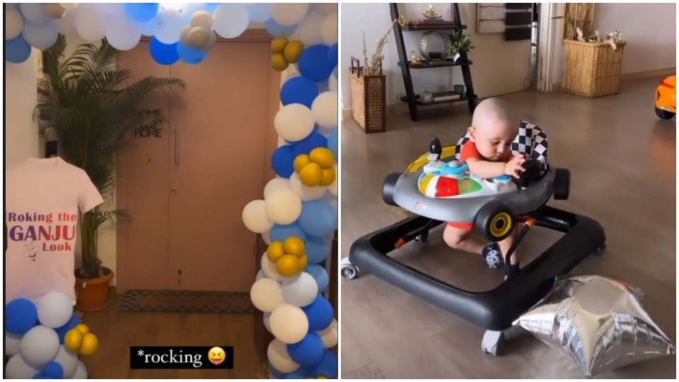 Kishwer Merchant shares pictures from her son Nirvair Rai's mundan.
