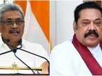 (Left) Sri Lankan president Gotabaya Rajapaksa and prime minister Mahinda Rajapaksa.