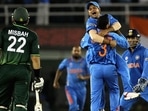 India had beaten Pakistan in the 2011 World Cup semi-final (file photo) India had beaten Pakistan in the 2011 World Cup semi-final (file photo)