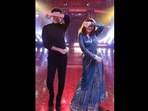 Madhuri Dixit and Riteish Deshmukh can be seen dancing to Kacha Badam in this Instagram video. (instagram/@madhuridixitnene) Madhuri Dixit and Riteish Deshmukh can be seen dancing to Kacha Badam in this Instagram video. (instagram/@madhuridixitnene)
