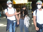 Hrithik Roshan with rumoured girlfriend Saba Azad. (Varinder Chawla)