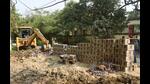 Liquor bottles being destroyed in Patna. (HT Photo) Liquor bottles being destroyed in Patna. (HT Photo)