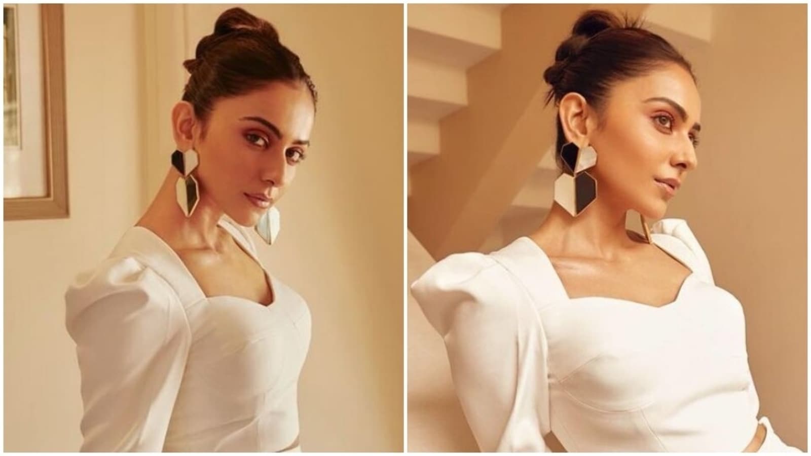 Rakul Preet Singh is ready to steal the show at Runway 34 promotions in bustier top and bodycon skirt: See pics