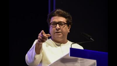 Maharashtra Navnirman Sena (MNS) chief Raj Thackeray spoke of countering the ‘azaan’ (call for Muslim prayer) from loudspeakers atop mosques with Hanuman Chalisa. (HT FILE PHOTO)