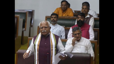 House urges Centre to take measures for construction of SYL canal and not to take any step that would disturb the existing balance between the two states. (Keshav Singh/HT)