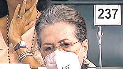 Sonia Gandhi speaks in Lok Sabha File Photo Sonia Gandhi speaks in Lok Sabha File Photo