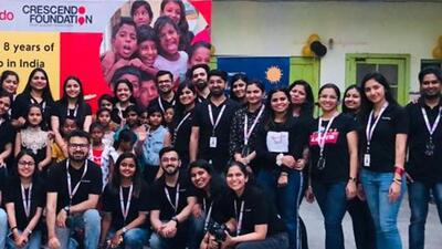 Sharing his vision Raghav Choudhary, founder and managing director- Crescendo Global Leadership Hiring, said that Ludhiana needs more companies like this to come forward, spend their time and special occasions with children at Bal Bhawan. (HT PHOTO)
