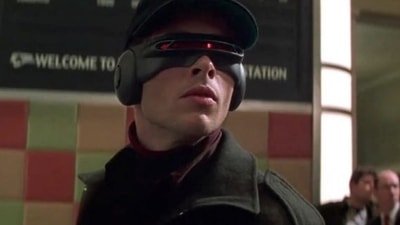 James Marsden as Cyclops in the 2000 film X-Men. James Marsden as Cyclops in the 2000 film X-Men.