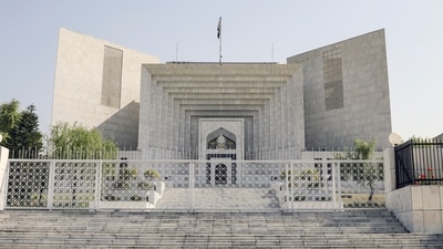 The Supreme Court of Pakistan building in Islamabad. (Bloomberg) The Supreme Court of Pakistan building in Islamabad. (Bloomberg)