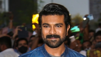 Ram Charan poses for the camera. (PTI)