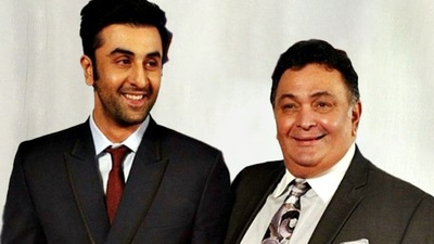 Ranbir Kapoor with father Rishi Kapoor at a film event. Ranbir Kapoor with father Rishi Kapoor at a film event.