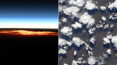 The images were posted by the astronaut and shows cloud captured from space. (Instagram/@astro_kayla) The images were posted by the astronaut and shows cloud captured from space. (Instagram/@astro_kayla)